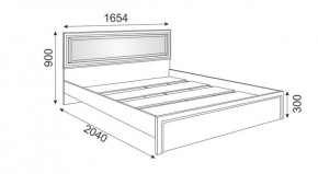 Кровать 1.6 М09 с мягкой спинкой и настилом Беатрис (Орех гепланкт) в Надыме - nadym.ok-mebel.com | фото