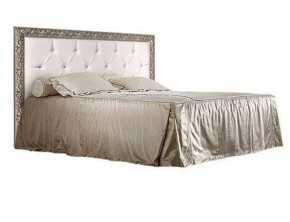 Кровать 2-х спальная (1,4 м) Тиффани штрих-лак/серебро с мягким изголовьем (ТФКР140-2) в Надыме - nadym.ok-mebel.com | фото