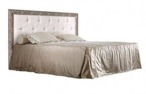 Кровать 2-х спальная (1,8 м) Тиффани Premium черная/серебро с мягким элементом со стразами с подъемным механизмом (ТФКР180-2[3][7] (П) в Надыме - nadym.ok-mebel.com | фото