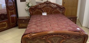 Кровать 2-х спальная 1800*2000 Роза, без основания (01.118) орех в Надыме - nadym.ok-mebel.com | фото