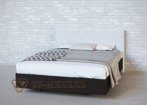 Кровать 1600 двойная №1 изголовье Ромб в Надыме - nadym.ok-mebel.com | фото 1