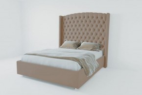 Кровать Берлин ЛЮКС без основания 1400 (велюр серый) в Надыме - nadym.ok-mebel.com | фото