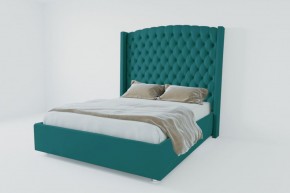 Кровать Берлин ЛЮКС с ПМ 900 (велюр бирюзовый) в Надыме - nadym.ok-mebel.com | фото 3
