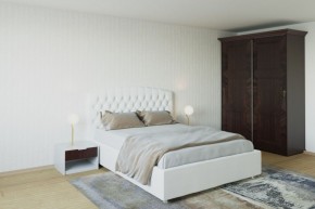 Кровать Берлин с ПМ 1800 (экокожа белая) в Надыме - nadym.ok-mebel.com | фото