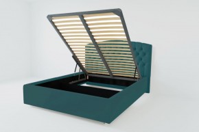 Кровать Берлин с ПМ 2000 (велюр бирюзовый) в Надыме - nadym.ok-mebel.com | фото