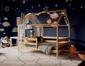 Кровать-домик 80*190 без покраски (без ящиков) в Надыме - nadym.ok-mebel.com | фото