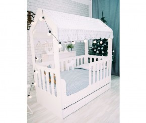 Кровать-домик с ящиком 800*1600 (Белый) в Надыме - nadym.ok-mebel.com | фото 2