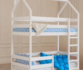 Кровать-домик двухъярусная 80*190 Белый в Надыме - nadym.ok-mebel.com | фото 6