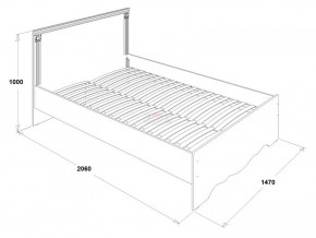 Кровать двойная Ольга 1Н + 2-а ящика (1400*2000) в Надыме - nadym.ok-mebel.com | фото 3