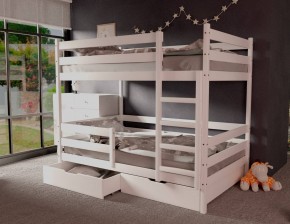 Кровать двухъярусная без крыши 80*160 Белый в Надыме - nadym.ok-mebel.com | фото