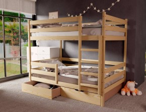 Кровать двухъярусная без крыши 80*190 без покраски в Надыме - nadym.ok-mebel.com | фото