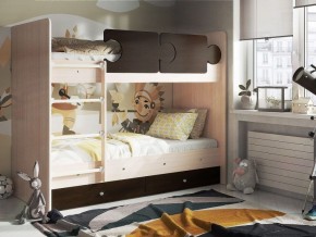 Кровать двухъярусная "Тетрис" (щиты) с бортиками + ящики в Надыме - nadym.ok-mebel.com | фото 3