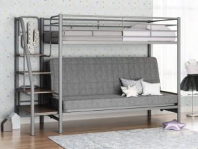 Кровать двухъярусная с диваном "Мадлен-3" (Серый/Серый) в Надыме - nadym.ok-mebel.com | фото