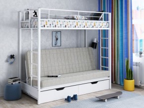 Кровать двухъярусная с диваном "Мадлен-ЯЯ" с ящиками в Надыме - nadym.ok-mebel.com | фото