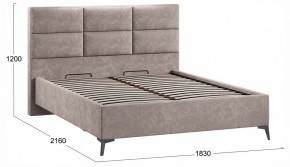 Кровать двуспальная Делана с ПМ Тип 1 в Надыме - nadym.ok-mebel.com | фото 3