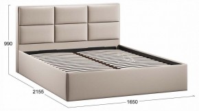 Кровать двуспальная Стелла с ПМ Тип 1 в Надыме - nadym.ok-mebel.com | фото 3