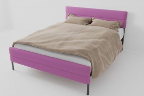 Кровать Горизонт Мини с ортопедическим основанием 800 (велюр розовый) в Надыме - nadym.ok-mebel.com | фото