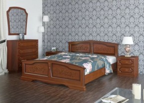 ЕЛЕНА Кровать из массива 800 (Орех) в Надыме - nadym.ok-mebel.com | фото 2