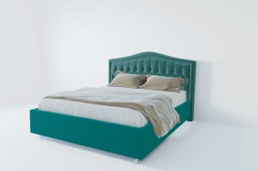 Кровать Калининград с ПМ 1600 (велюр бирюзовый) в Надыме - nadym.ok-mebel.com | фото 2