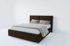 Кровать Корсика с ортопедическим основанием 1200 (экокожа коричневая) в Надыме - nadym.ok-mebel.com | фото