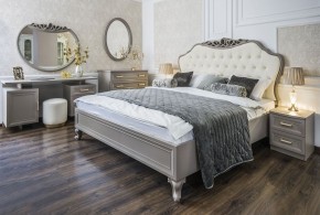 Кровать Мокко 1600 с мягким изголовьем + основание (серый камень) в Надыме - nadym.ok-mebel.com | фото 1
