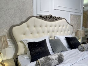 Кровать Мокко 1600 с мягким изголовьем + основание (серый камень) в Надыме - nadym.ok-mebel.com | фото 2