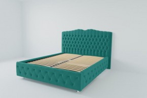 Кровать Нягань с ортопедическим основанием 800 (велюр бирюзовый) в Надыме - nadym.ok-mebel.com | фото 2
