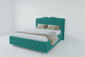 Кровать Нягань с ПМ 1800 (велюр бирюзовый) в Надыме - nadym.ok-mebel.com | фото 2