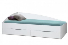Кровать одинарная "Фея - 3" асимметричная 1900х800 (белая) в Надыме - nadym.ok-mebel.com | фото