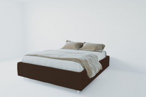 Кровать Подиум с ортопедическим основанием 1200 (экокожа коричневая) в Надыме - nadym.ok-mebel.com | фото