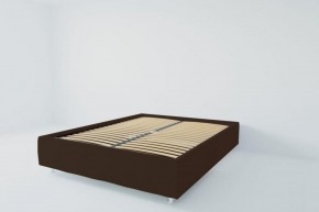 Кровать Подиум с ортопедическим основанием 800 (экокожа коричневая) в Надыме - nadym.ok-mebel.com | фото 2
