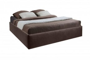 Кровать Подиум с ПМ 1200 (экокожа коричневая) в Надыме - nadym.ok-mebel.com | фото 1