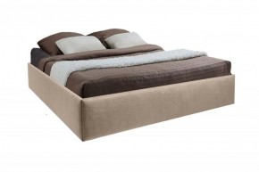 Кровать Подиум с ПМ 1600 (велюр светло-серый) в Надыме - nadym.ok-mebel.com | фото 1