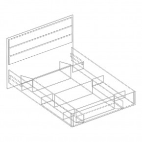 Кровать "Милана" с мягкой спинкой БЕЗ основания 1400х2000 в Надыме - nadym.ok-mebel.com | фото 4