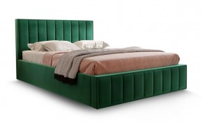 Кровать "Вена" 1400 СТАНДАРТ Вариант 1 Мора зеленый + бельевой ящик с кроватным основанием и подъемным механизмом в Надыме - nadym.ok-mebel.com | фото