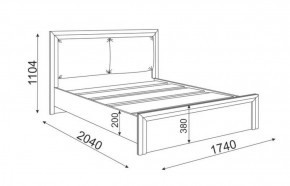 Кровать 1.6 Глэдис М31 с настилом и мягкой частью (ЯШС/Белый) в Надыме - nadym.ok-mebel.com | фото 3