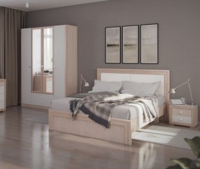 Кровать 1.6 Глэдис М31 с настилом и мягкой частью (ЯШС/Белый) в Надыме - nadym.ok-mebel.com | фото 4