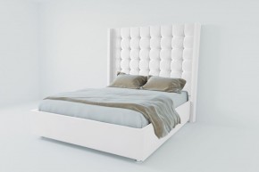 Кровать Венеция ЛЮКС с ПМ 800 (экокожа белая) в Надыме - nadym.ok-mebel.com | фото 2