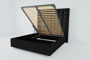 Кровать Венеция ЛЮКС с ПМ 800 (экокожа кольт ч) в Надыме - nadym.ok-mebel.com | фото