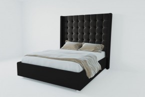 Кровать Венеция ЛЮКС с ПМ 800 (экокожа кольт ч) в Надыме - nadym.ok-mebel.com | фото 2