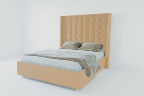Кровать Венеция ЛЮКС с ПМ 900 (экокожа бежевая) в Надыме - nadym.ok-mebel.com | фото 2