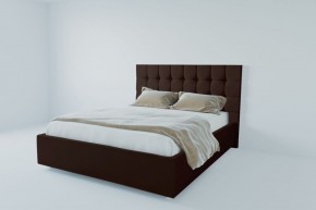 Кровать Венеция с ортопедическим основанием 1200 (экокожа коричневая) в Надыме - nadym.ok-mebel.com | фото 1