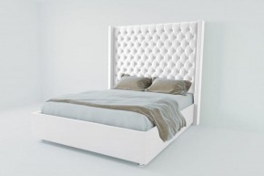 Кровать Версаль ЛЮКС без основания 1200 (экокожа белая) в Надыме - nadym.ok-mebel.com | фото