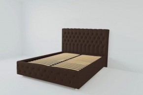 Кровать Версаль с ортопедическим основанием 1200 (экокожа коричневая) в Надыме - nadym.ok-mebel.com | фото
