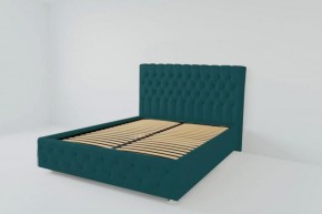 Кровать Версаль с ортопедическим основанием 1200 (велюр бирюзовая) в Надыме - nadym.ok-mebel.com | фото 1