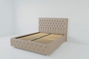 Кровать Версаль с ортопедическим основанием 1200 (велюр светло-серый) в Надыме - nadym.ok-mebel.com | фото 1