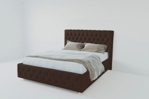 Кровать Версаль с ортопедическим основанием 900 (экокожа коричневая) в Надыме - nadym.ok-mebel.com | фото 2