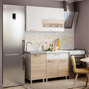 Кухня Айсбери 1.2 м (Белый/Дуб Сонома) в Надыме - nadym.ok-mebel.com | фото