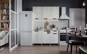 Кухня ДИОР 1500 (Белый/Дуб Крафт белый) в Надыме - nadym.ok-mebel.com | фото