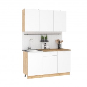 Кухонный гарнитур Дана 1.5 м (дуб крафт золотой/белый) в Надыме - nadym.ok-mebel.com | фото 3